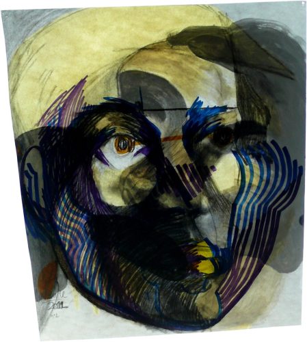 Portrait huilé 2 VERSO du recto-verso