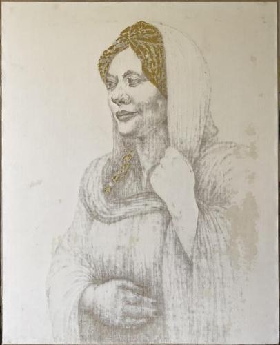 Jeune iranienne (Mahsa Jida Amini) ou la Joconde assassinée - 2024 