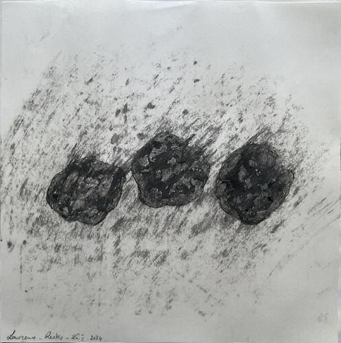 3 restes Ecrasûres Frôttures - Tecnique mixte sur papier - 20 x 20 cm - 26 fév 2024