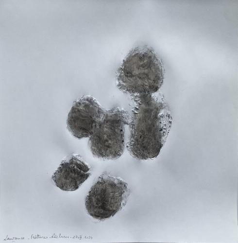 Frôttures Râclures - Tecnique mixte sur papier - 20 x 20 cm - 27 fév 2024