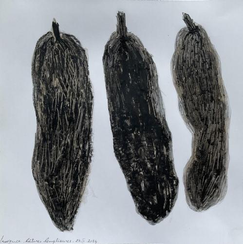 Râtures Remplissûres - Tecnique mixte sur papier - 20 x 20 cm - 27 fév 2024