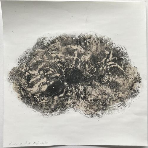 Reste Frôttures Ecrâsures Griffûres - Tecnique mixte sur papier - 20 x 20 cm - 21 fév 2024