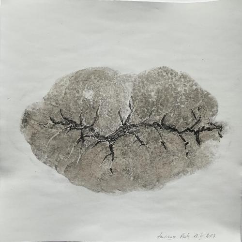 Reste Frôttures II - Tecnique mixte sur papier - 20 x 20 cm - 21 fév 2024