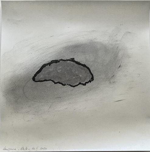 Reste Traçûre Frôttures - Tecnique mixte sur papier - 20 x 20 cm - 14 fév 2024