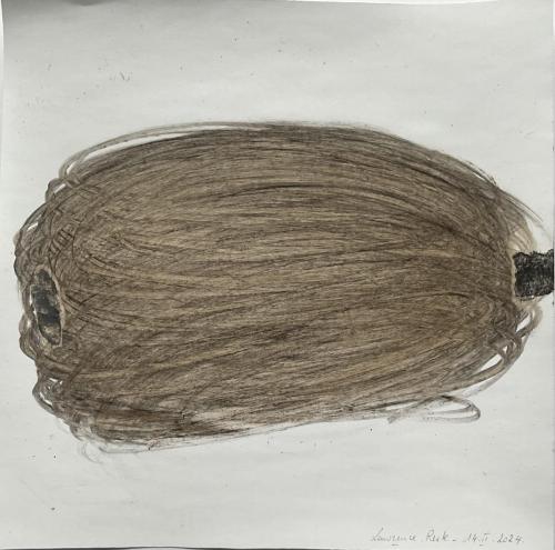 Reste Traçûres Frôttures III - Tecnique mixte sur papier - 20 x 20 cm - 14 fév 2024