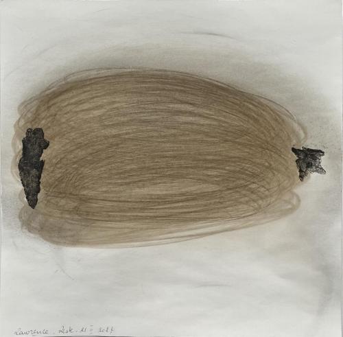 Reste Traçûres Frôttures - Tecnique mixte sur papier - 20 x 20 cm - 21 fév 2024