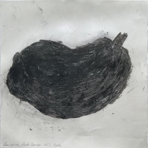 Reste courge Frôttures - Tecnique mixte sur papier - 20 x 20 cm - 26 fév 2024