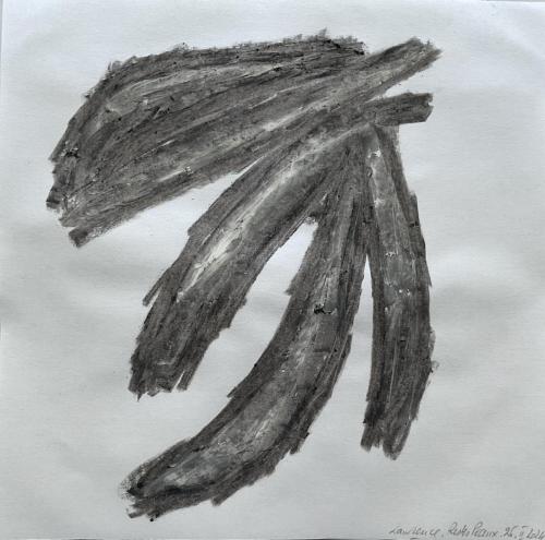 Restes Frôttures Remplissûres - Tecnique mixte sur papier - 20 x 20 cm - 26 fév 2024