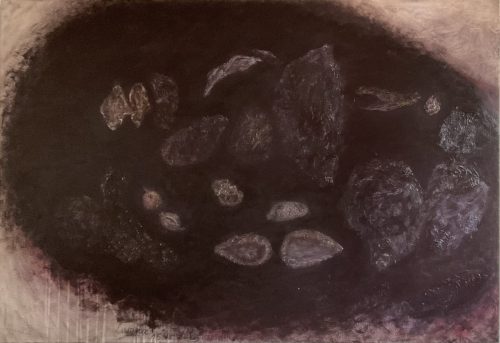 Sombre Gisant de Restes - 150725 - Ht - 97 x 130 cm