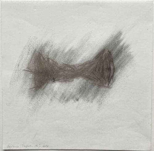 Trognon Trâçures Griffûres Frôttures - Tecnique mixte sur papier - 20 x 20 cm - 14 fév 2024