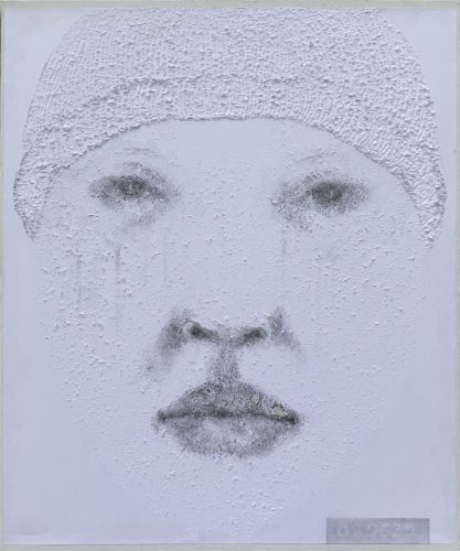 Prisoner - 020625 - 2025 - fusain sur papier gratté - 65 x 54 cm