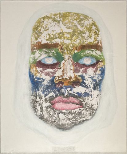 Prisoner - 271025-3 - encre et acrylique sur papier arraché - 73 x 60 cm