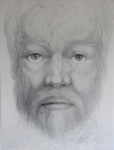 Portrait-I-sur-papier-abime-2018-Mine-de-plomb-sur-papier-Arches-66-x-50-cm